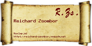 Reichard Zsombor névjegykártya